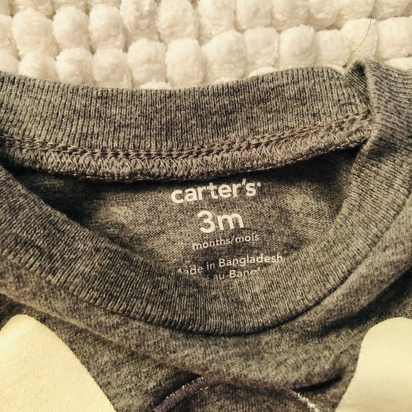 Carter's Bunny Pajama Set - Cream and Red - Picture 4 of 5